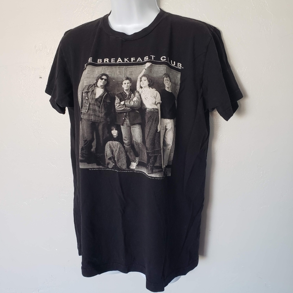 Tultex Black Short Sleeve T-shirt Medium The Breakfast Club Graphic Tee